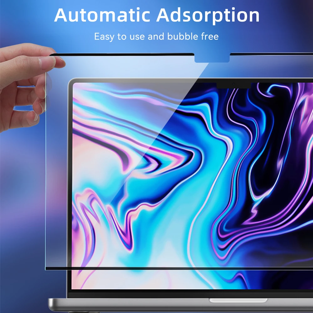 Protector de pantalla magnético de alta definición para Macbook M1 M2 Air A2337 A2681 A2442 Pro14 13 16 A2485 2022 película protectora de pantalla - imagen 5