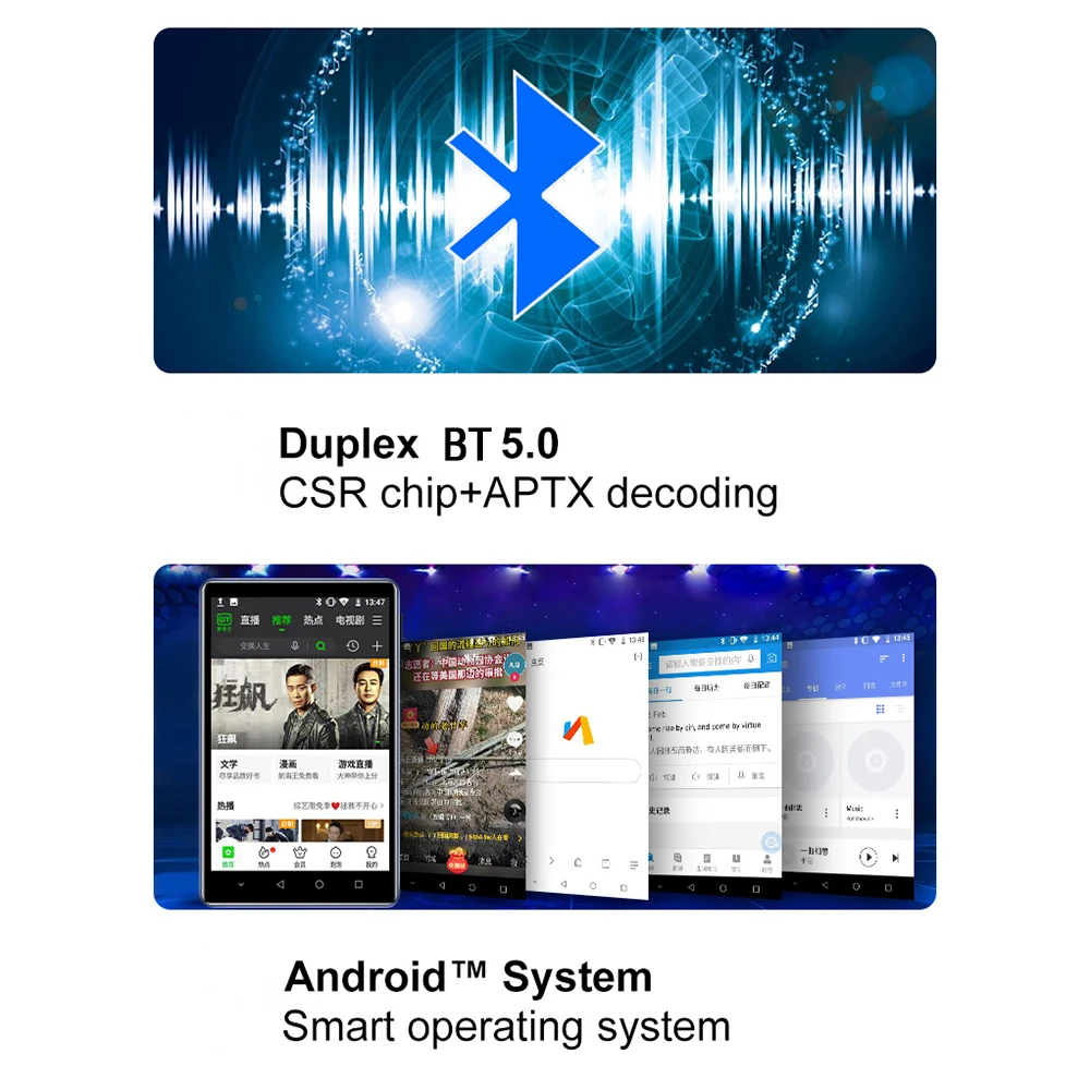 Reproductor MP4 WiFi Bluetooth reproductor de música MP3 calidad de sonido HiFi 1080P Ultra HD pantalla táctil de 4 pulgadas reproductor de vídeo Personal - imagen 3