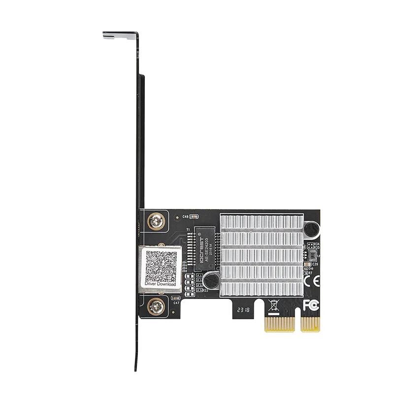 Tarjeta de red PCI Express X1, adaptador Gigabit Ethernet de 2,5 Gb, interfaz RJ45 de 1 puerto, tarjeta LAN PCIE de 2500Mbps, Chip RTL8125B para PC, nueva - imagen 2