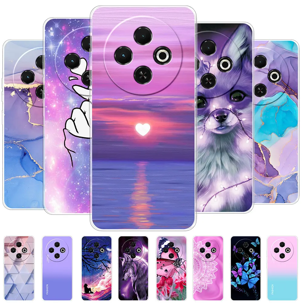 Funda para Tecno Spark 30C, carcasa a prueba de golpes, de silicona suave y transparente, TPU, para teléfono Tecno Spark 30C kl5n