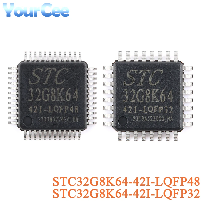 2 uds STC32G8K64-42I LQFP32 LQFP48 STC32G8K64 Chip microcontrolador 32 bits 8051 Core