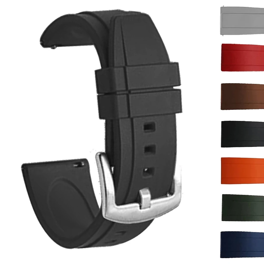 Correa de diseño de 20mm y 22mm para Huawei GT 5 4 2 2e 3 Pro, pulsera de silicona para Galaxy watch 7/ 6/4/3/5 pro Garmin Xiaomi Amazfit