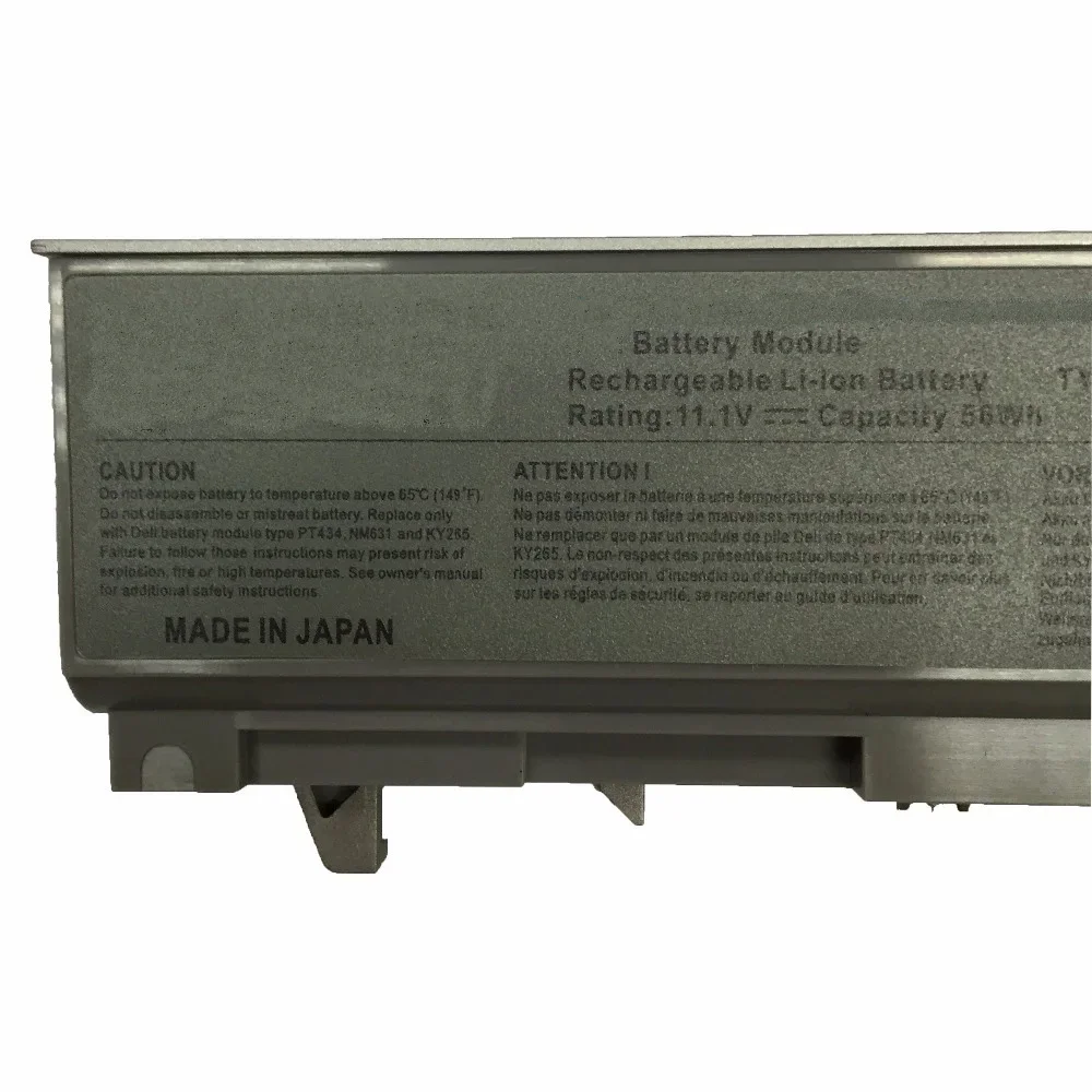 PT434 11,1 V 56Wh batería Original del ordenador portátil para Dell E6400 E6410 E6500 E6510 PT435 KY477 FU274 FU571 MP303 NM633 MP307 NM631 - imagen 2