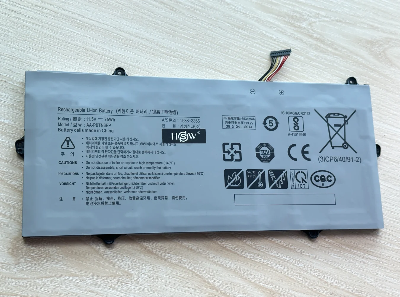 Nuevo AA-PBTN6EP 11,5 V 75WH batería del ordenador portátil para Samsung 900X5T-X05 900X5T 900X5T-X78L 900X5T-X01 900X5T-X02 Notebook - imagen 2