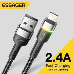 Essager Cable Lightning LED iPhone 6s-13 Pro Max Carga Rápida