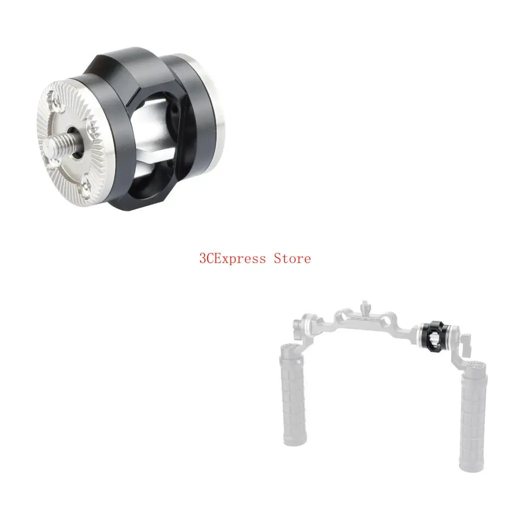 Base montaje adaptador roseta aleación aluminio con llave para fotografía