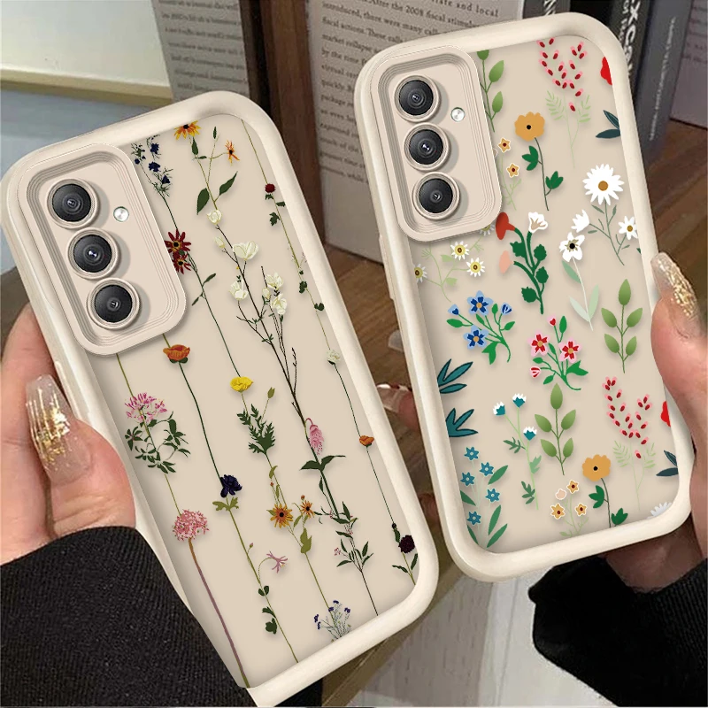 Funda de hierba de flores coloridas para Samsung Galaxy A54 A05S A05 A34 A24 A14 A53 A33 A23 A13 A52 A52S A32 A22 A12 A71 A51 A31 - imagen 2