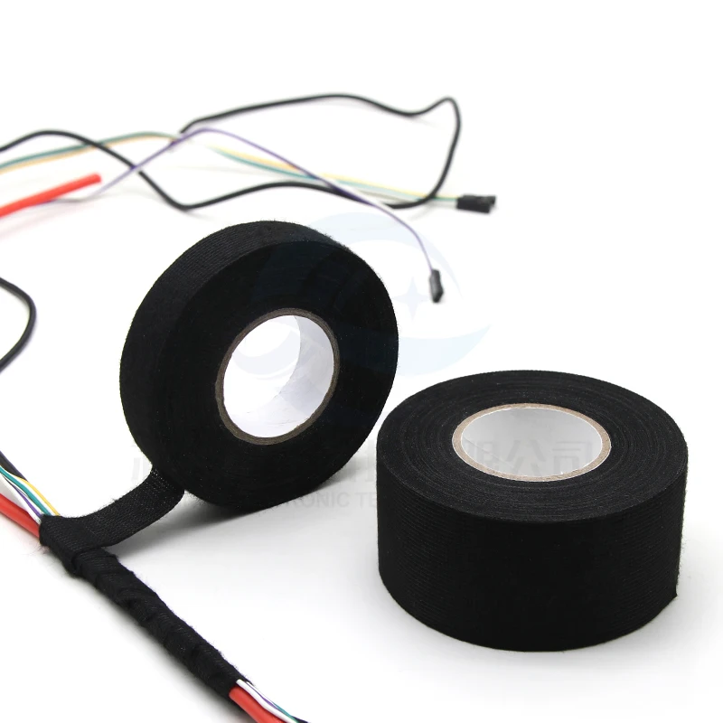 Cinta adhesiva de tela resistente al calor, 9-50mm, para cables automotrices, arnés, telar de cableado, cintas térmicas eléctricas - imagen 4