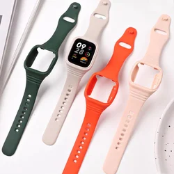 Funda + correa de silicona para Redmi watch 3 active/Lite, accesorios para reloj inteligente, pulsera impermeable para redmi watch 3 active/Lite