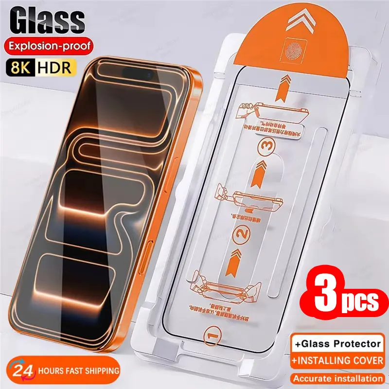 Protector de pantalla de fácil instalación sin polvo, 3 uds., para Xiaomi 13T Pro 12T 11T 11 Lite 5G Ne 12 Lite 13 14 10T 11i 11x vidrio templado - imagen 2