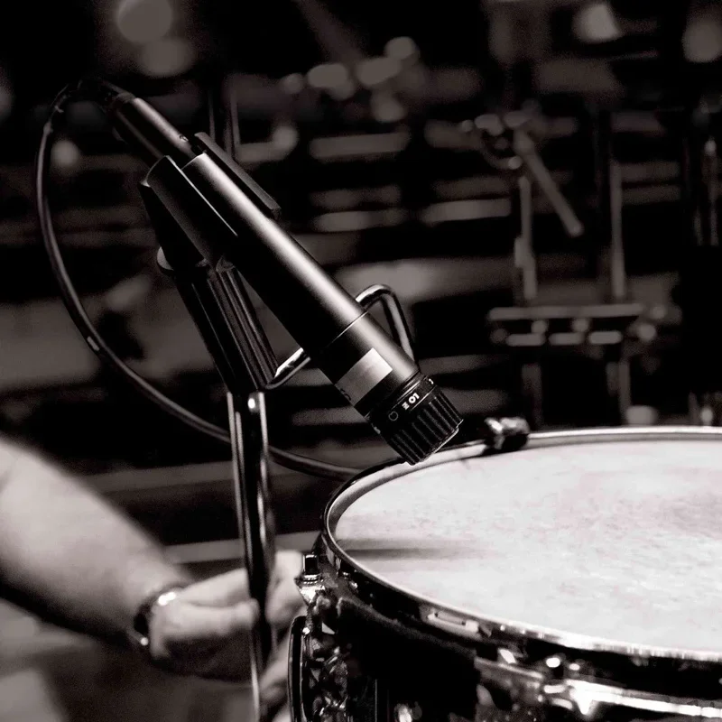 Micrófono dinámico cardioide SM57 de Metal para cantar en escenario, micrófono profesional con cable para Shure Karaoke, grabación de voz BBOX - imagen 2