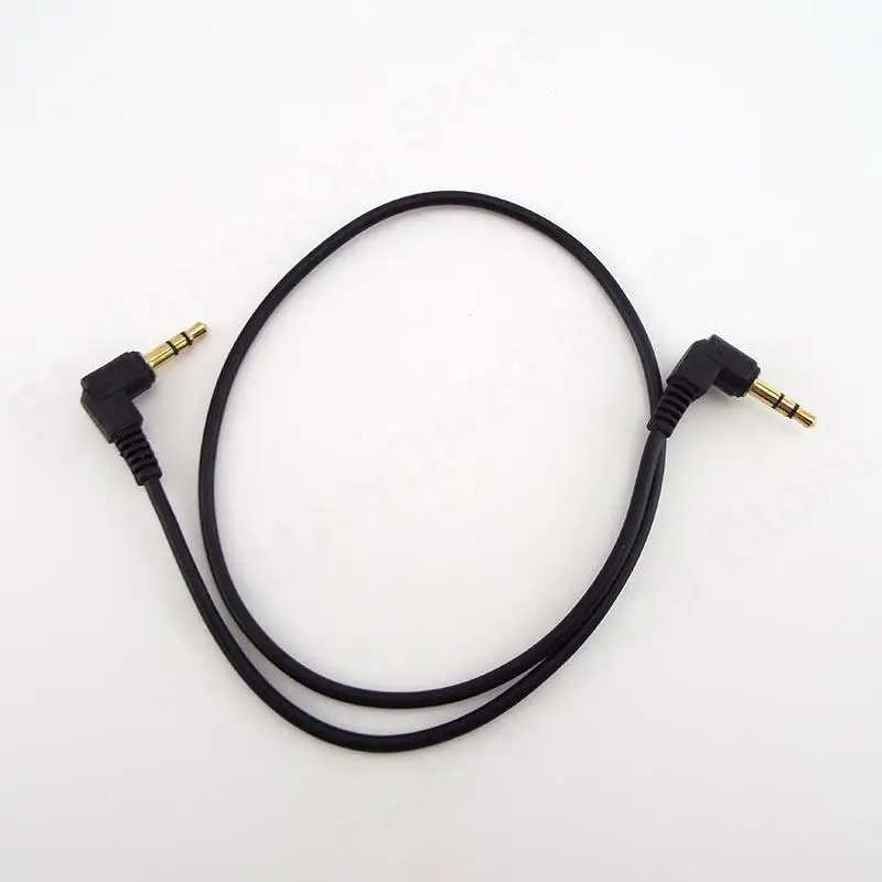 1 Uds 0,5 m/1m 3,5mm cable de extensión de conector macho a macho ángulo de 90 grados para altavoz auxiliar de coche cable de Audio estéreo cable de extensión m20