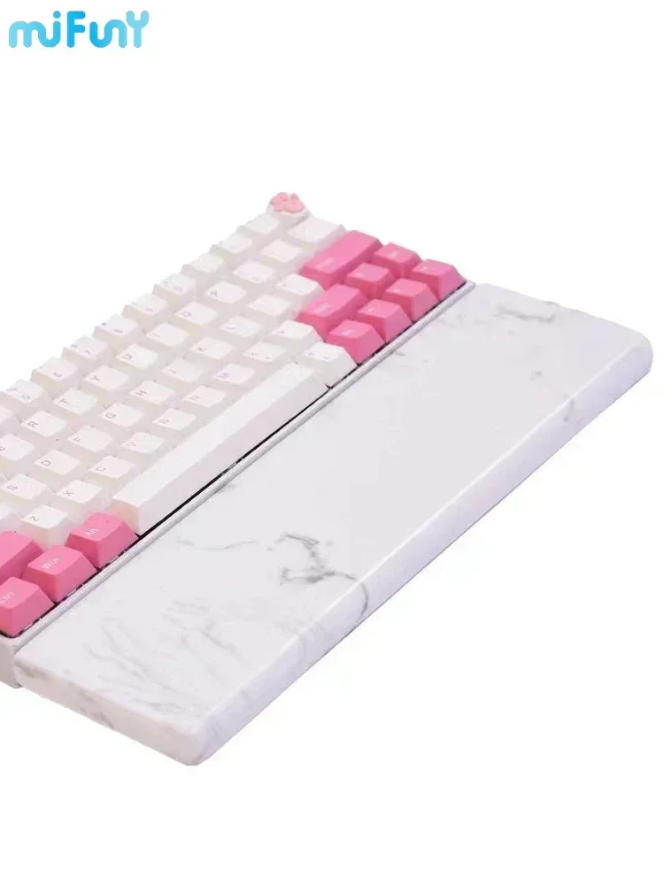 Reposamuñecas para teclado de mármol, cómodo reposamanos personalizado y creativo para teclado de 60/68/84/88/96 teclas - imagen 5