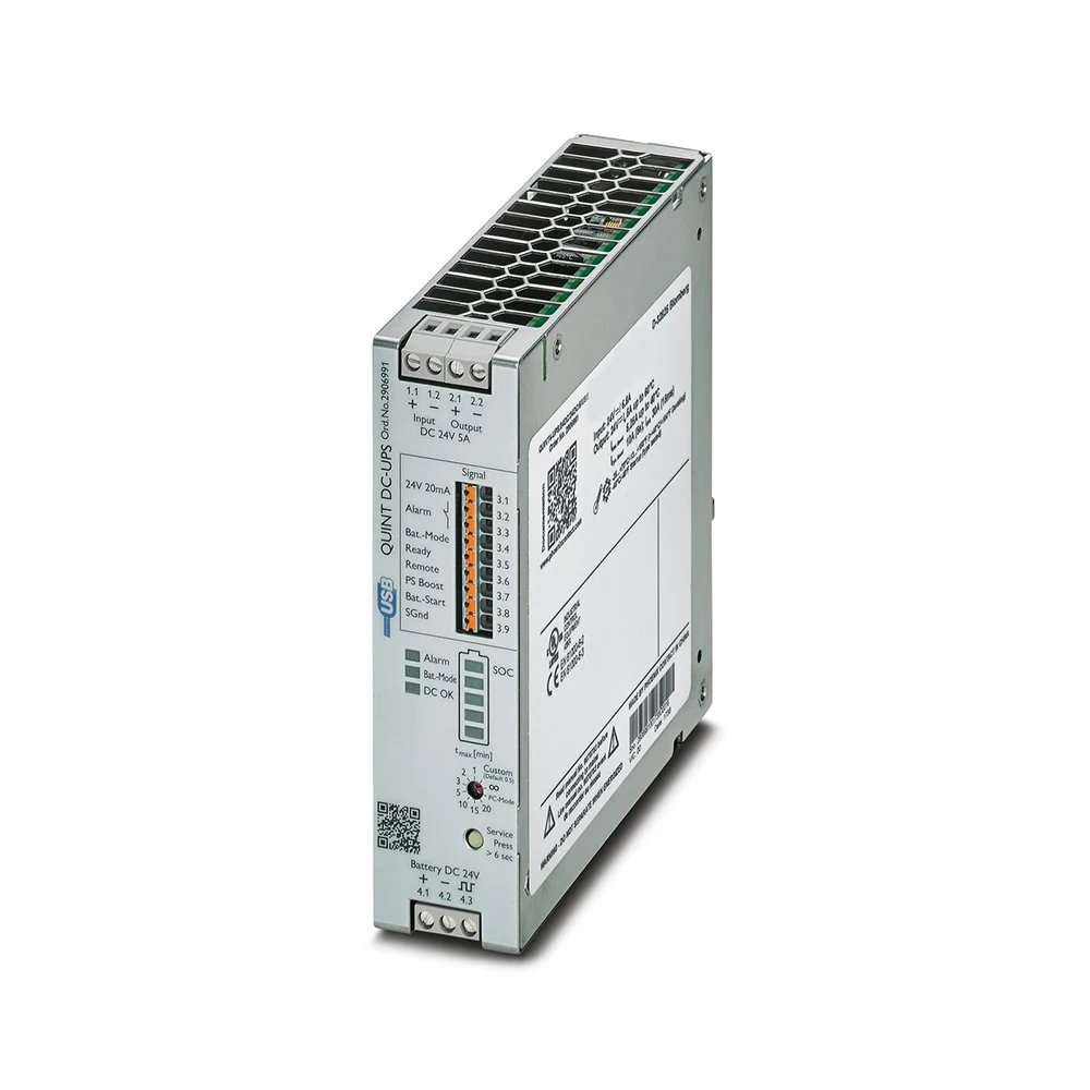 2906991 QUINT4-UPS/24DC/24DC/5/USB UPS 24VDC/5A Fuente de alimentación ininterrumpida - imagen 2