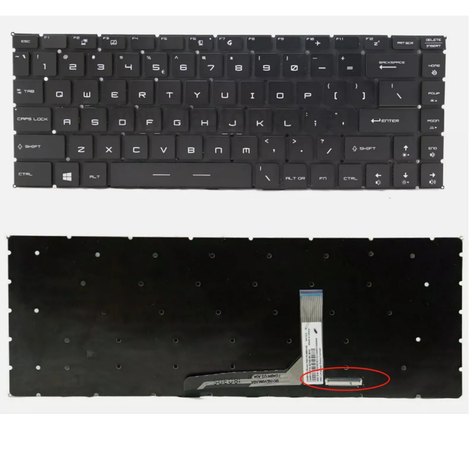 Diseño US RU para MSI GF63 GS65 9RCX 9SCSR 8RD 9SCXR 8RC Thin 10SCXR 10UD 10UC 10SC/GF65 Thin 10UE 9SEXR 10SCSR 9SE teclado - imagen 2