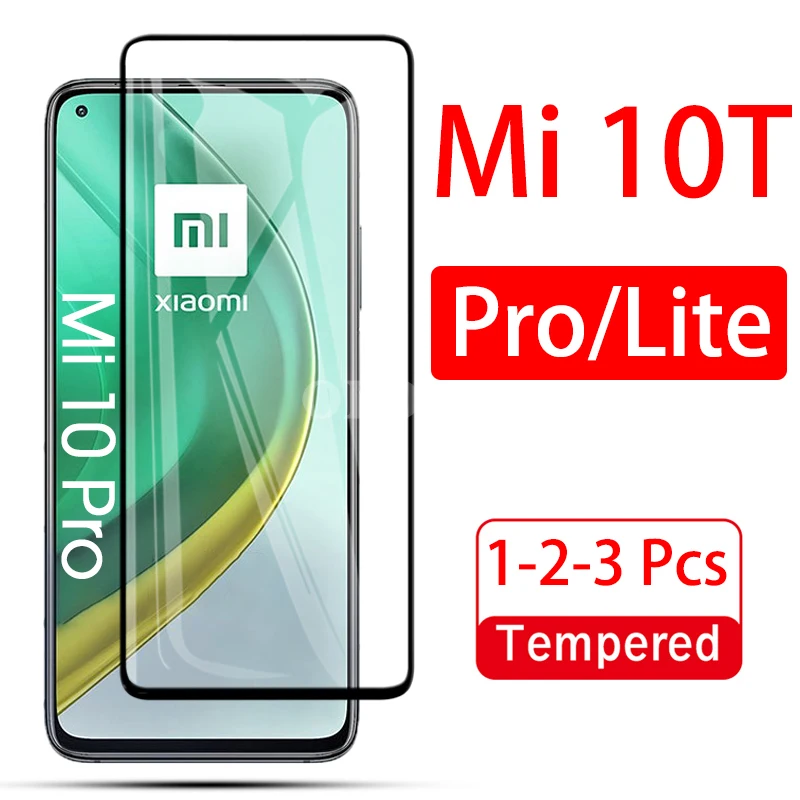 Funda de teléfono Mi10T 5G, accesorios de película de seguridad para Xiaomi 10t lite 10 pro 10T, vidrio protector ligero para Mi 10T pro, 3 piezas