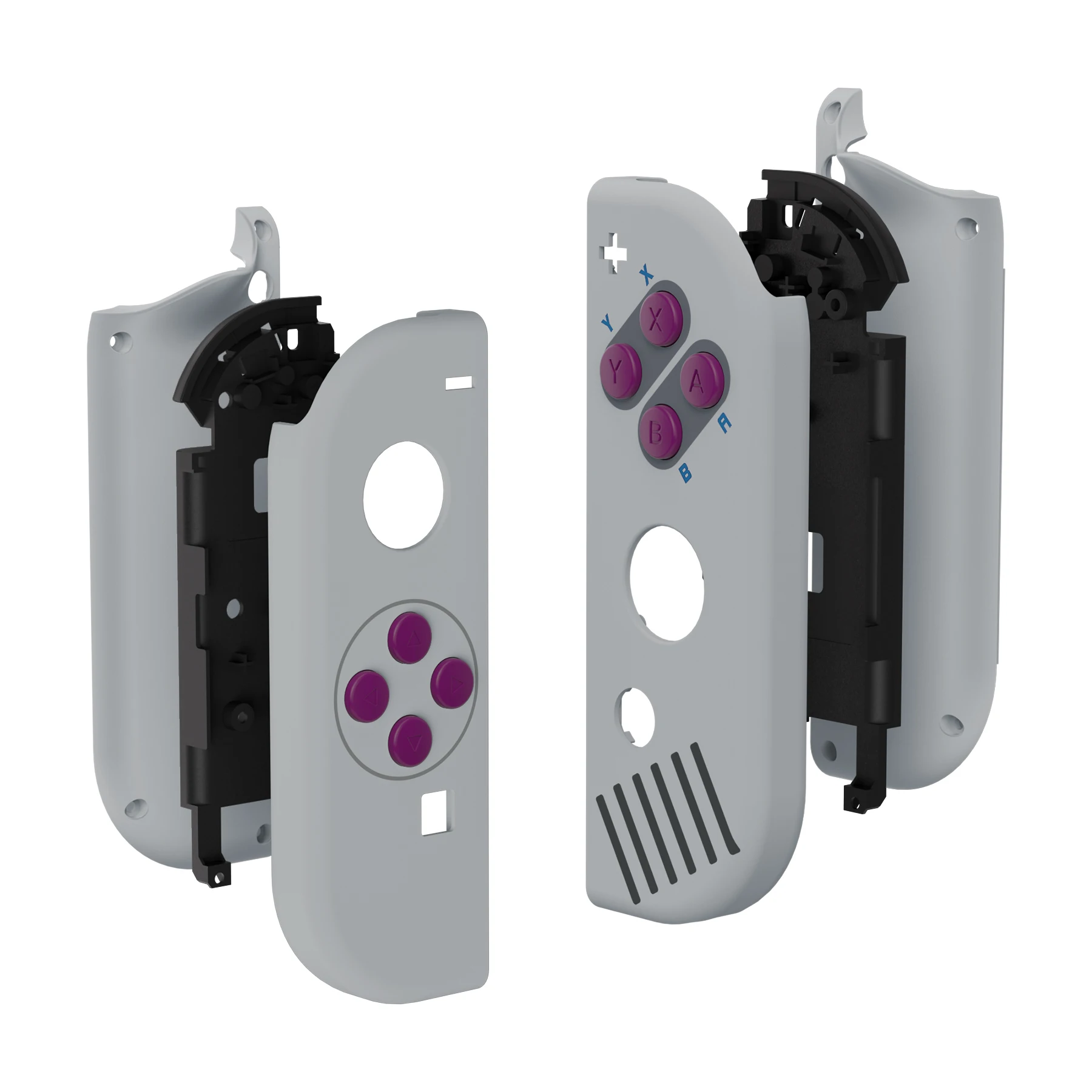 Funda eXtremeRate con botones completos para Nintendo Switch JoyCon y OLED Joycon - Estilo clásico 1989 - imagen 3