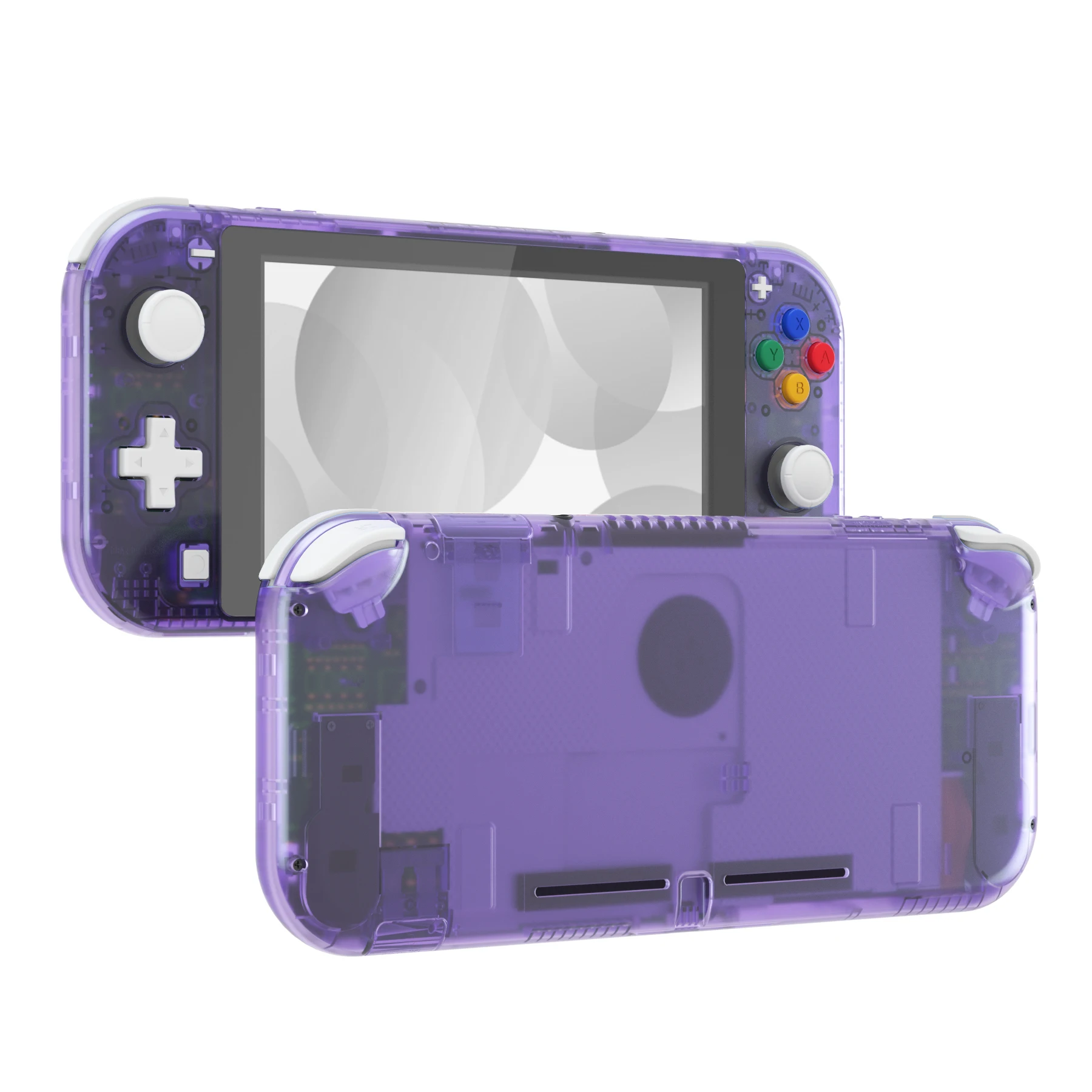 Carcasa de repuesto eXtremeRate para Nintendo Switch Lite - Púrpura transparente