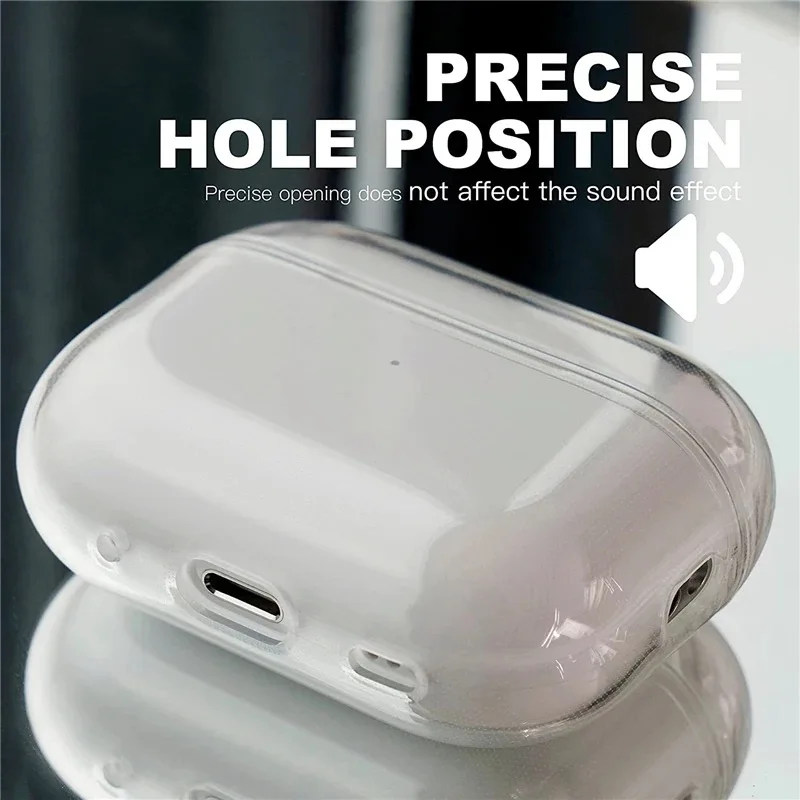 Funda transparente de TPU suave para auriculares con correa de cordón para Airpods Pro 2 2022 2a generación Air Pods 3 2 1 3.a generación accesorios de cubierta - imagen 2