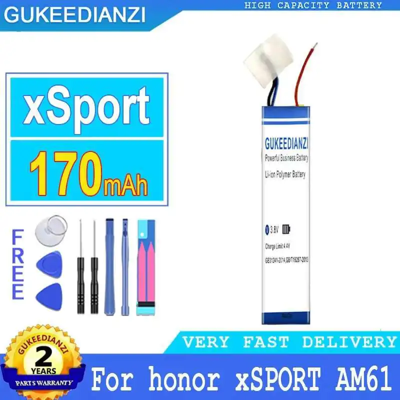 Batería de alto rendimiento de 170 mAh para auriculares Huawei Honor xSPORT AM61