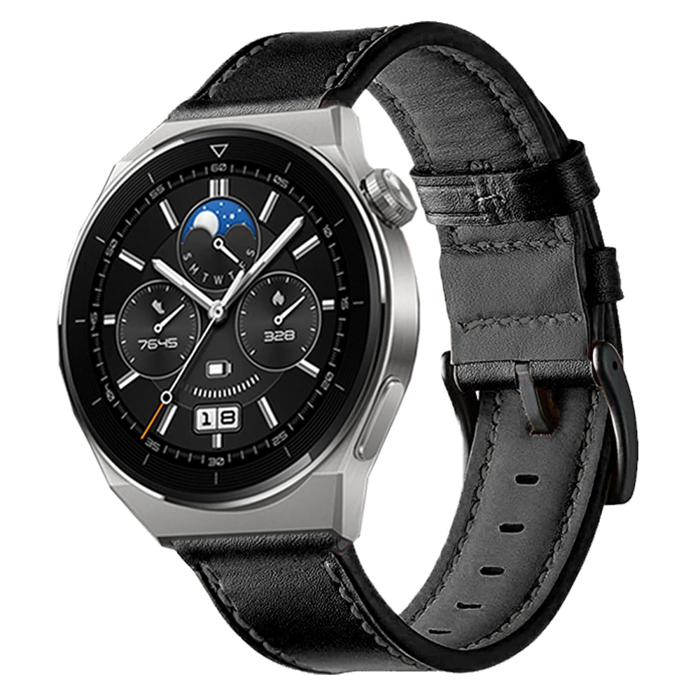 Correa de 22mm para Huawei Watch GT 5 GT5, correa de reloj inteligente de 46mm para Huawei Watch GT4 GT3 GT2 GT 4/3/2 Pro, pulsera de cuero de 46mm - imagen 4