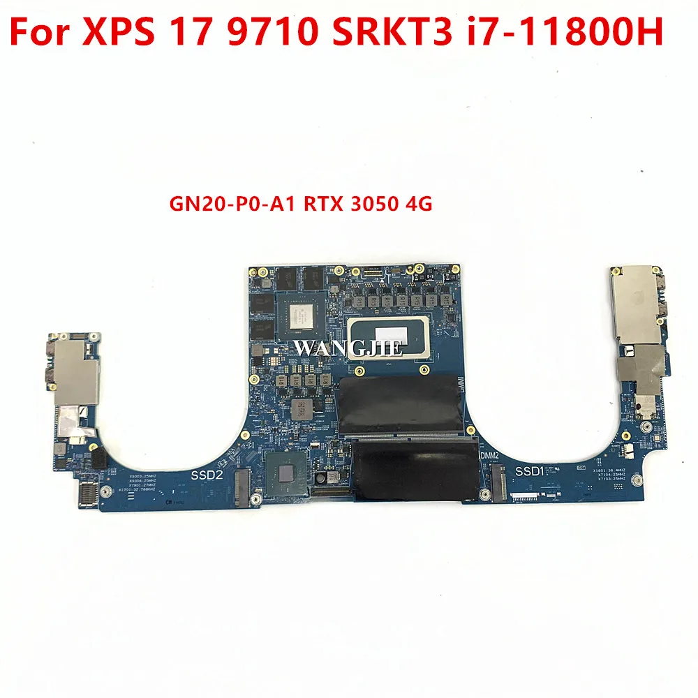 19873-1 para la placa base del ordenador portátil Dell OEM XPS 17 9710 con i7-11800H RTX 3050 4G GPU CN-0Y1K2K Y1K2K 0Y1K2K 100% funcionando