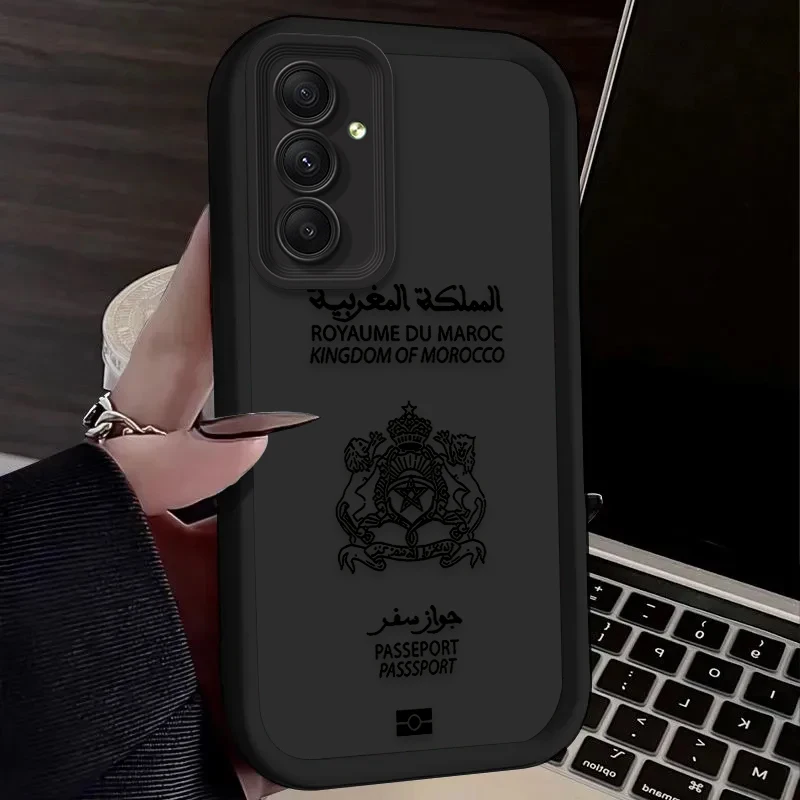Funda para pasaporte marroquí para Samsung Galaxy A56 A36 A26 A16 A06 A15 A25 A35 A55 5G S25 S24 S23 Ultra S22 S21 Plus FE - imagen 5