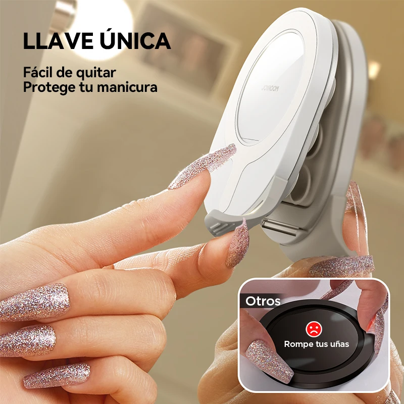 Soporte para teléfono con ventosa JOYROOM, soporte magnético fuerte para teléfono con anillo de tracción, agarre para teléfono para iPhone/Samsung/Android - imagen 5