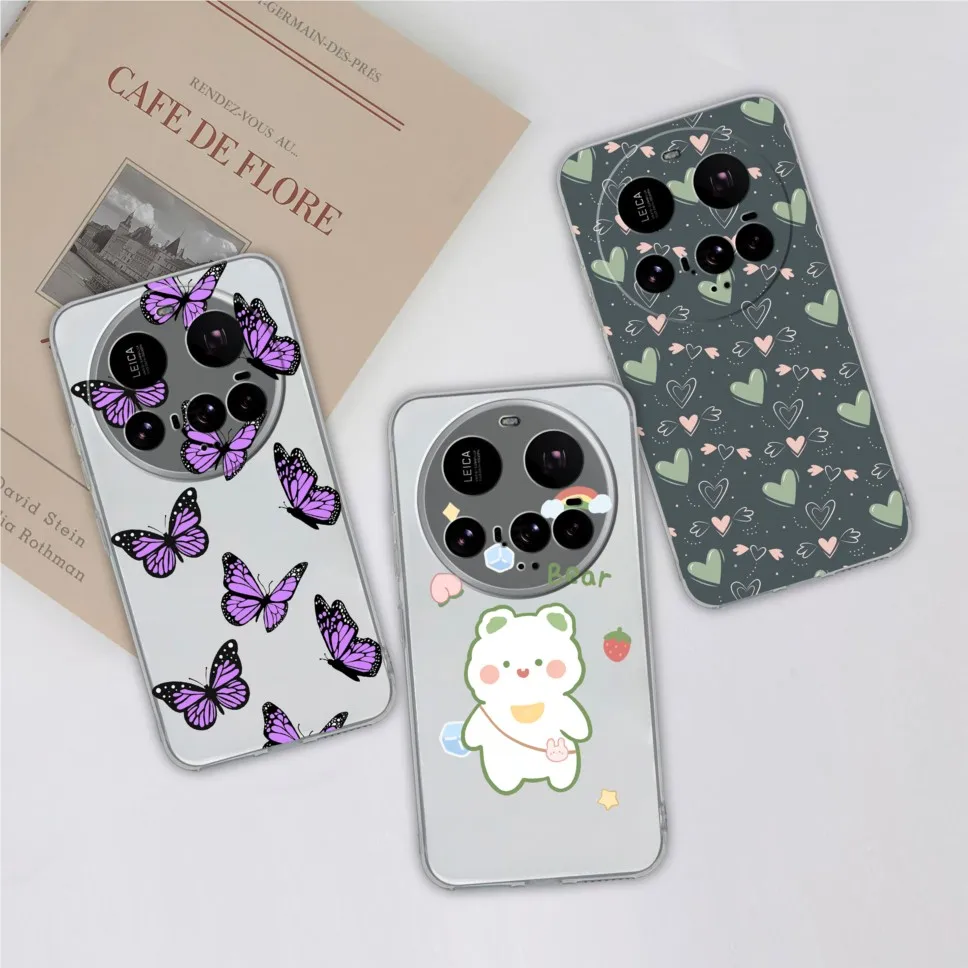 For Xiaomi 15 Ultra Capas De Telefone Cute Pattern Cover Clear Soft TPU Silicone Protective Shell For Xiaomi 15Ultra Funda Capa - imagen 2