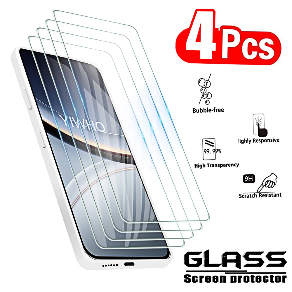 4 Uds vidrio templado para Xiaomi Poco F7 protectores de pantalla película protectora de cubierta completa Poxo Pocco F7 M7 4G M7plus X7 F X M 7 Pro