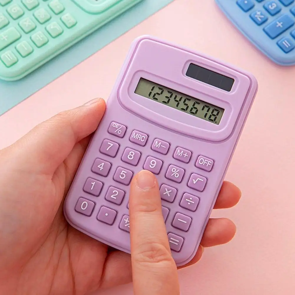 Calculadora escolar Color sólido – Pantalla grande escritorio - imagen 3