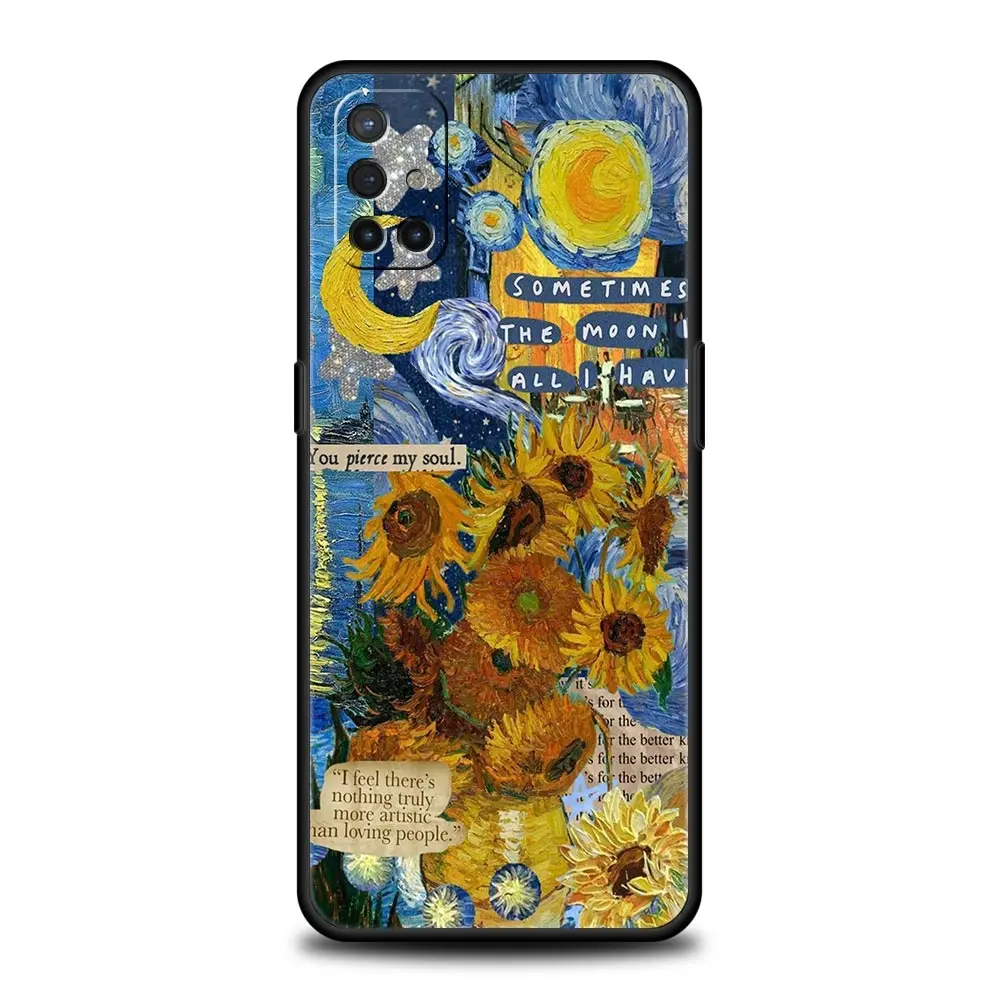 Funda de teléfono para OnePlus 12 11 10 9 Pro 9T 12R 10R 9R 9RT 10T 8T 7T Nord 2T CE 2 5G N200 N10 cubierta cielo estrellado van gogh art - imagen 5