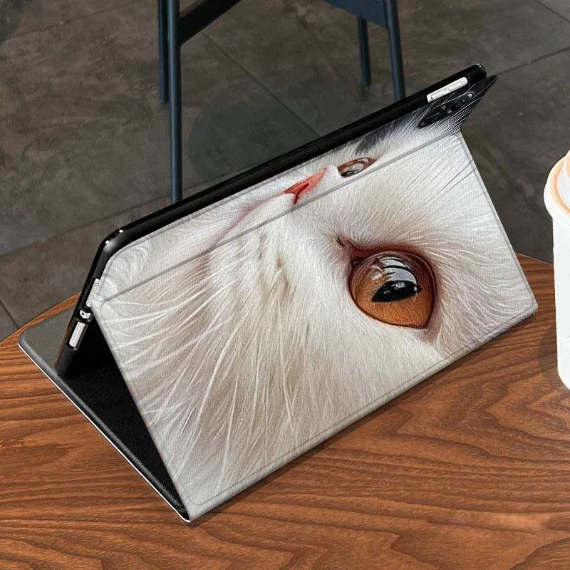 Gatito creativo blanco y negro para Huawei MediaPad MatePad Air M6 M5 M2 T10s T5 C5e 10 11 12X10,8 SE Pro funda para tableta - imagen 2