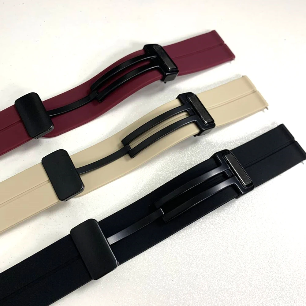 Correa de silicona de 20mm y 22mm para HUAWEI WATCH GT 6 5 Pro/GT6/GT5/WATCH 5 4Pro, pulsera con hebilla magnética para Honor MagicWatch 2 - imagen 4