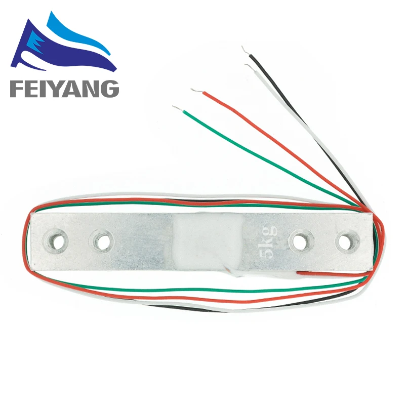 Célula de carga 1KG 5KG 10KG 20KG HX711 módulo AD Sensor de peso báscula electrónica Sensor de presión de pesaje de aleación de aluminio - imagen 5