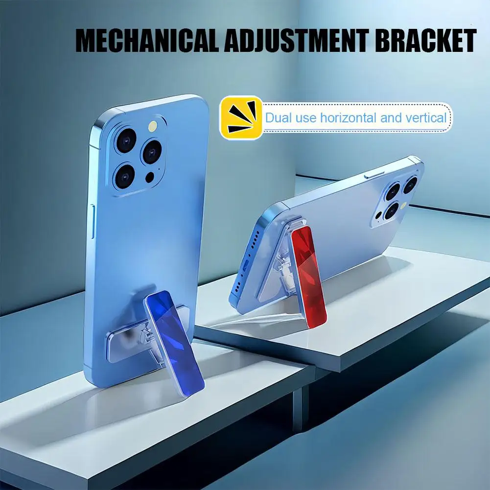 Soporte plegable de Metal para teléfono, Mini soporte de lujo para teléfono, soporte giratorio para móvil 360 °   Soporte para teléfonos Soporte invisible para teléfono M3B6 - imagen 2