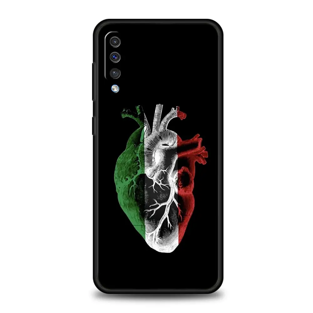 Funda de teléfono con bandera de Italia para Samsung, A54, A52, A24, A14, A50, A72, A70, A10, A30, A40, A20S, A20E, A02S, A12, A22, A34, A42, A32, 5G, A04s - imagen 2