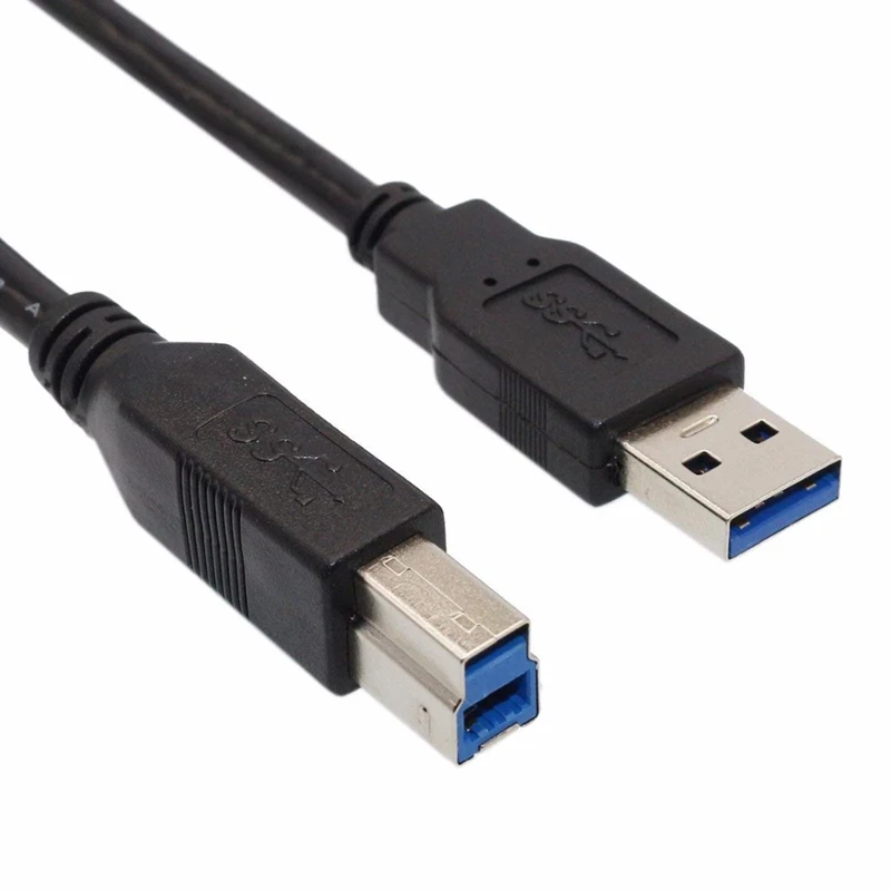 Cable de datos USB 3,0 A macho A B macho de 5Gbps de súper velocidad para impresoras de PC, escáneres, discos duros externos, concentradores de estación de acoplamiento - imagen 4