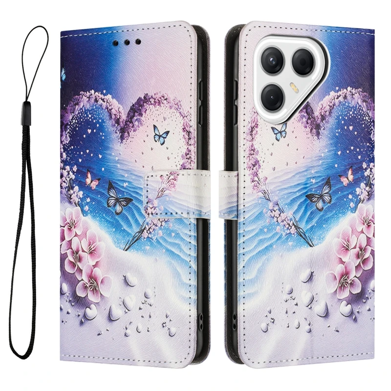 Para Tecno Pova 7 Ultra Funda protectora tipo billetera Funda de teléfono para Tecno pova 7 ultra Pova7 Pro 7Ultra Funda con patrón pintado - imagen 3