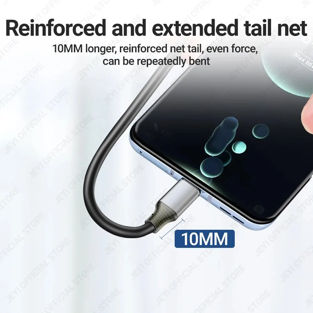 JEYI Cable USB-A a USB-C 60W Carga Rápida 10Gbps - imagen 3