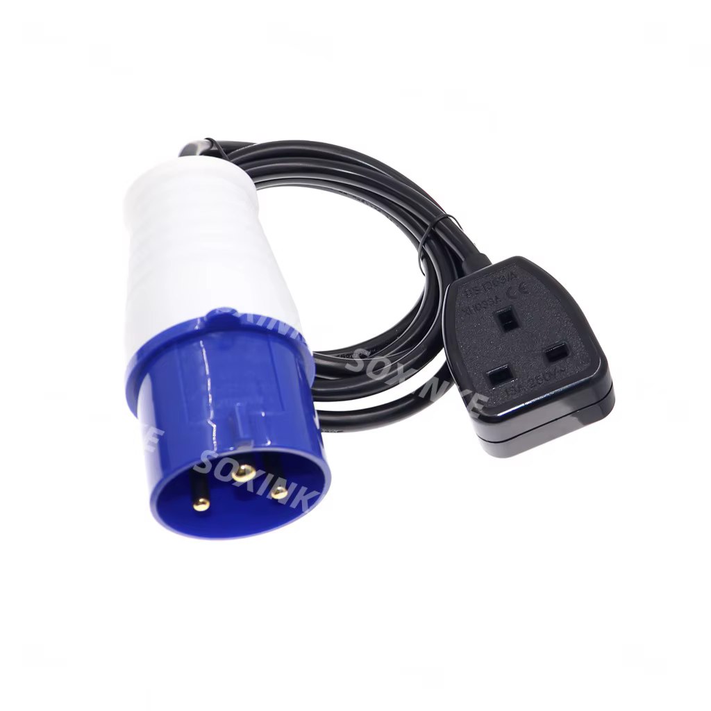 Cable de alimentación industrial IEC 60309 Schuko 16A IP44