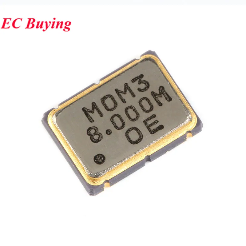 5 uds 5*7mm 7050 4Pin 8MHZ 10MHZ 11,0592MHZ 12MHZ 16MHZ 20MHZ 25MHZ 48MHZ 50MHZ 100MHZ 4,0696MHz SMD oscilador de cristal activo - imagen 5