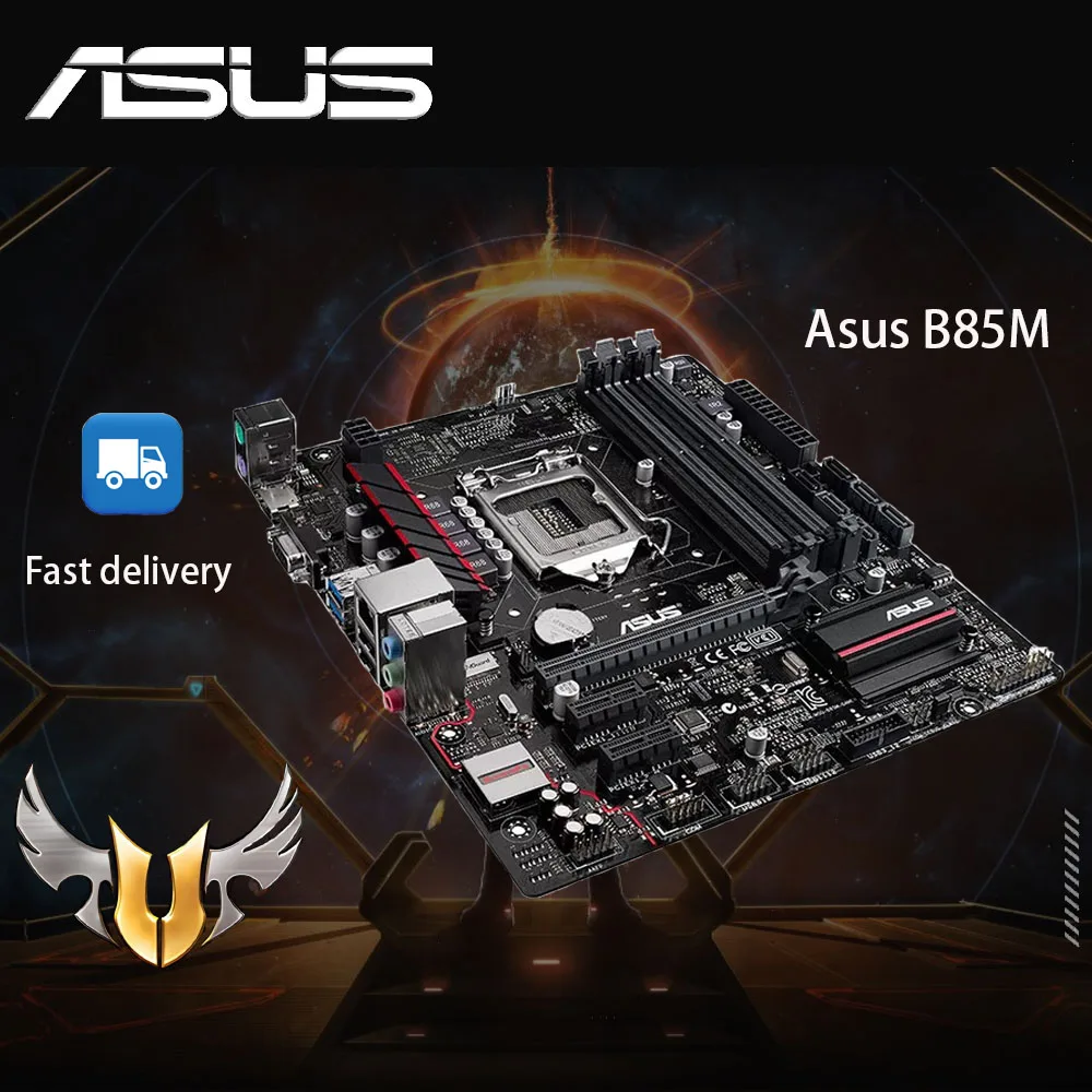 Placa base de escritorio Asus B85M GAMER usada B85 Socket LGA 1150 i7 i5 i3 DDR3 32G SATA3 USB3.0 Micro-ATX