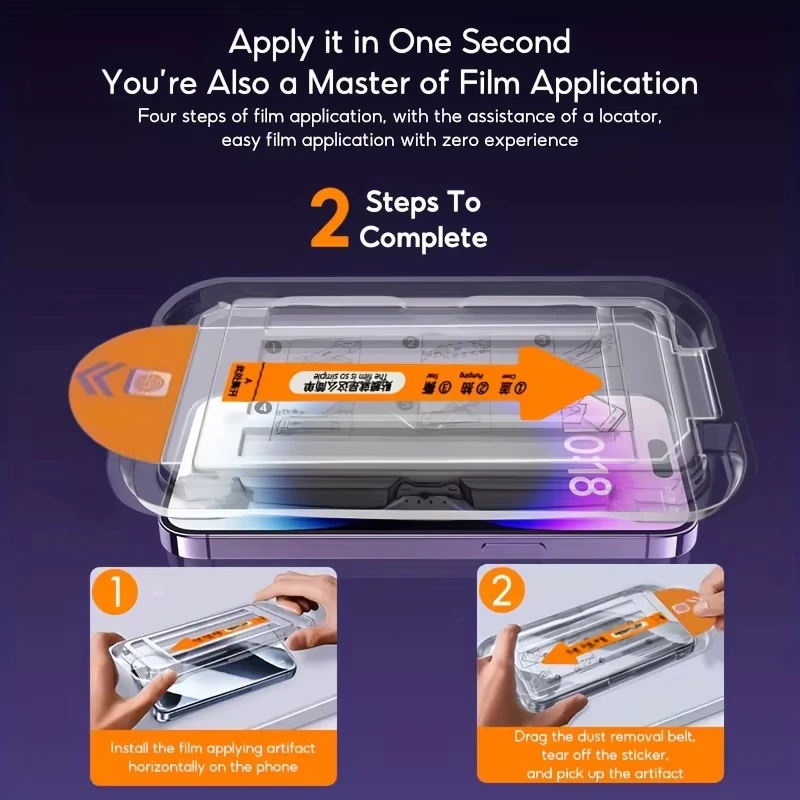 1-5 uds privacidad fácil de instalar vidrio templado para iPhone 13 11 17 Pro Max Air 16 15 14 16e 12 Mini XR Xs 7 8 Plus Protector de pantalla - imagen 5