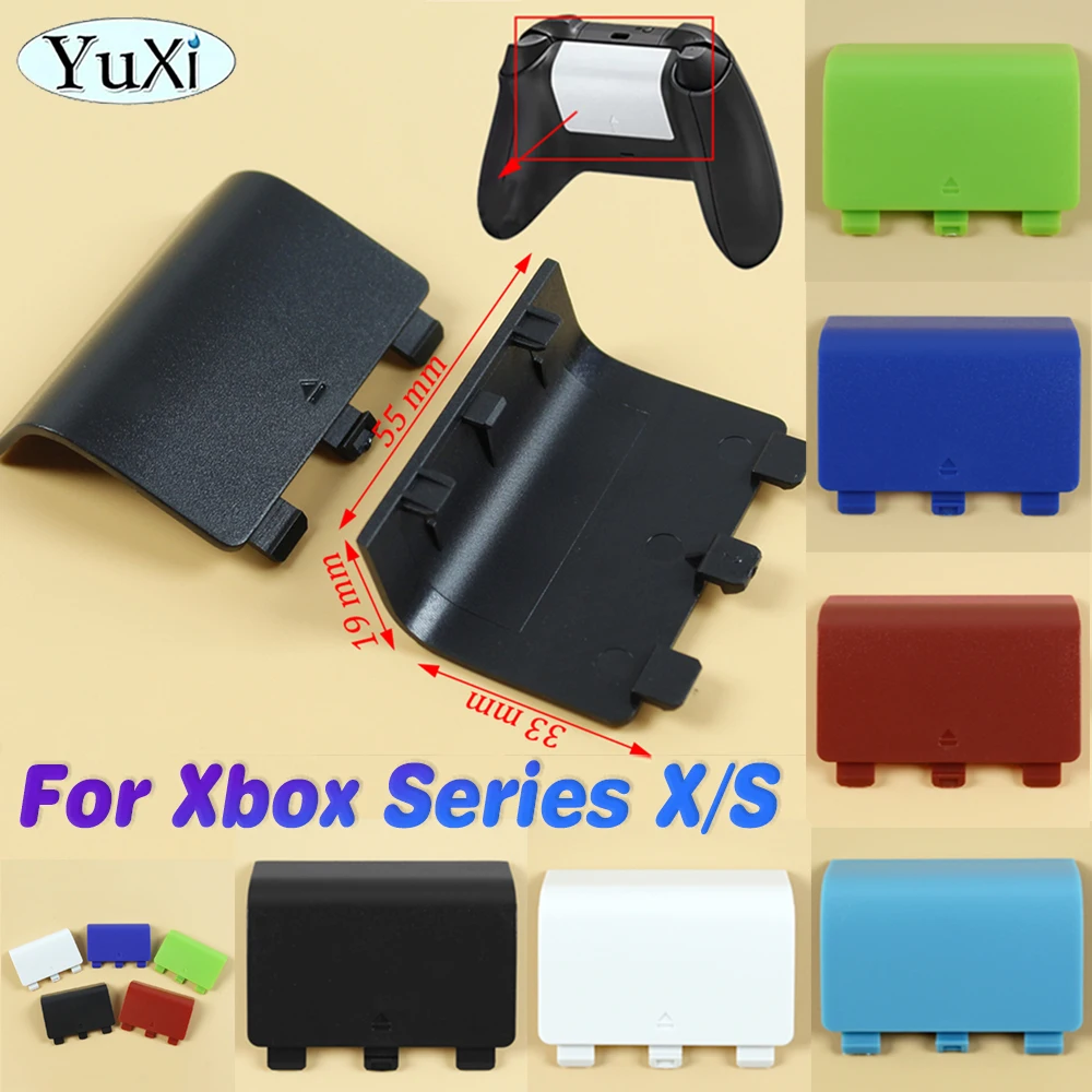1 funda trasera de batería, tapa de carcasa de puerta de batería para controlador de mando de Xbox Series X S, accesorios de repuesto coloridos