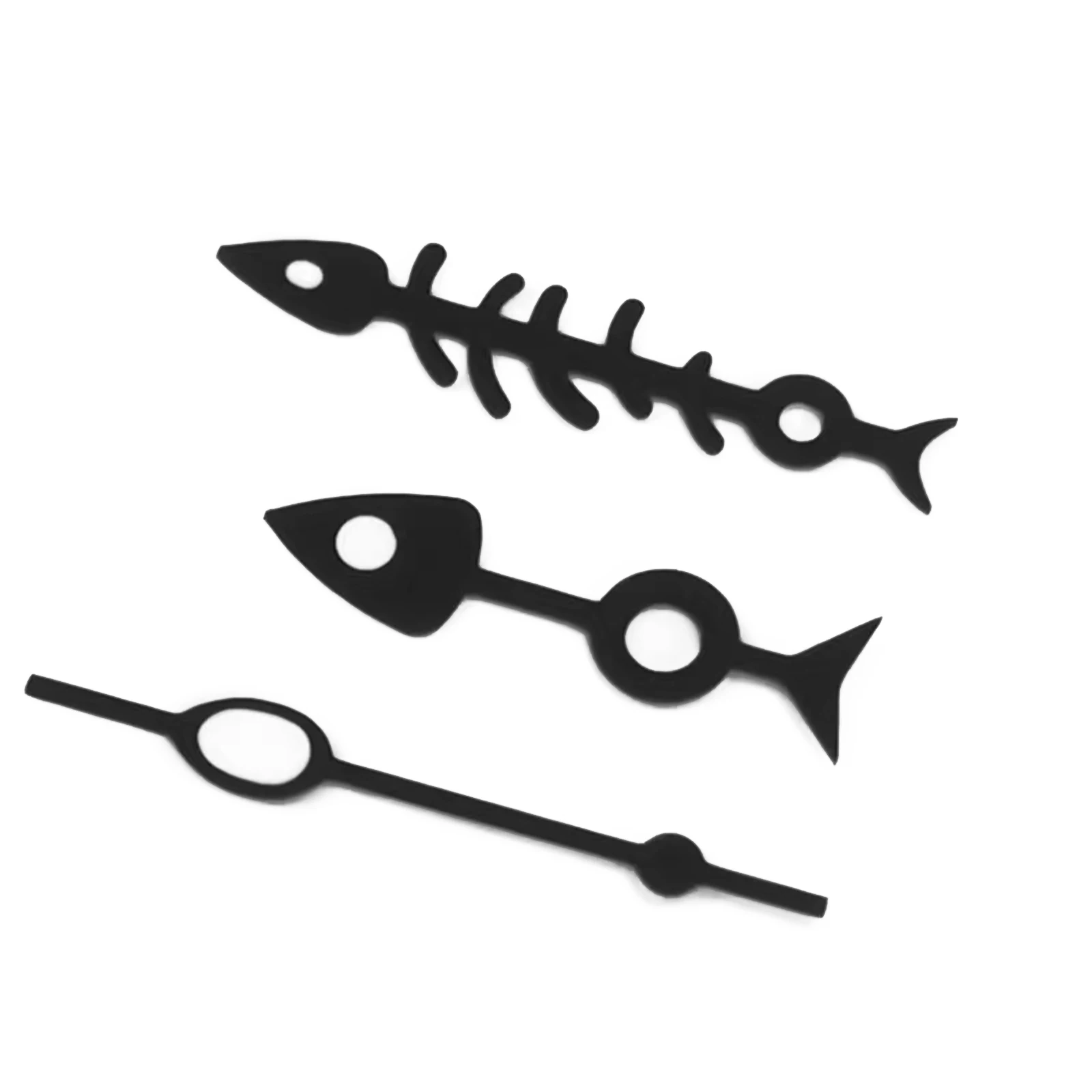 NH35 NH36 agujas de puntero luminoso negro blanco azul manecillas de reloj en forma de espina de pescado para accesorios de reloj de movimiento NH35/NH36/4R/7S - imagen 3