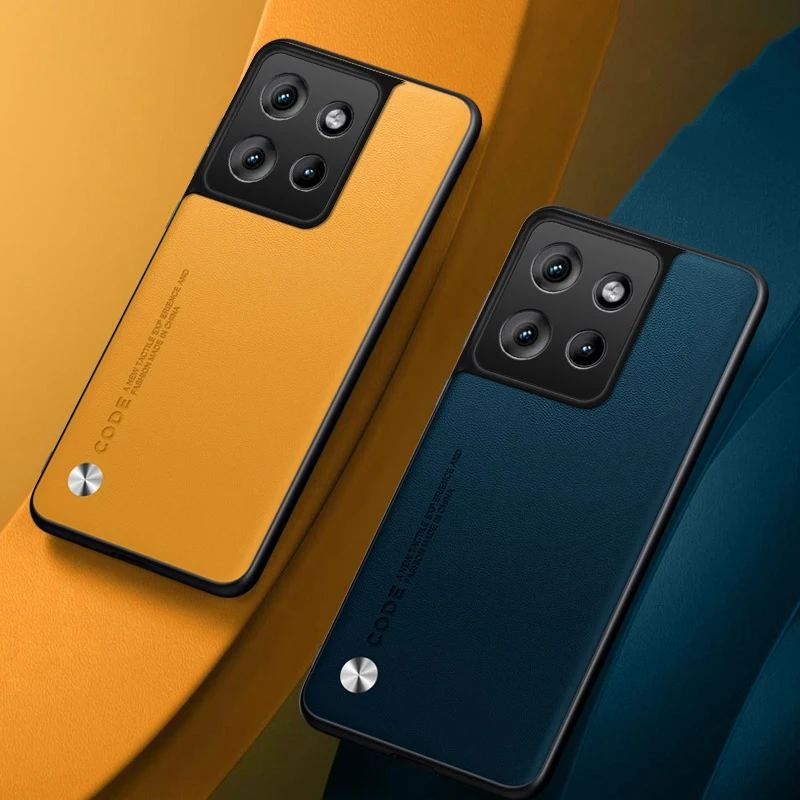 Funda de cuero PU de lujo para Motorola Edge 50, Edge50, funda trasera de silicona, protección completa, funda de teléfono para Motorola Moto Edge 50 5G - imagen 3