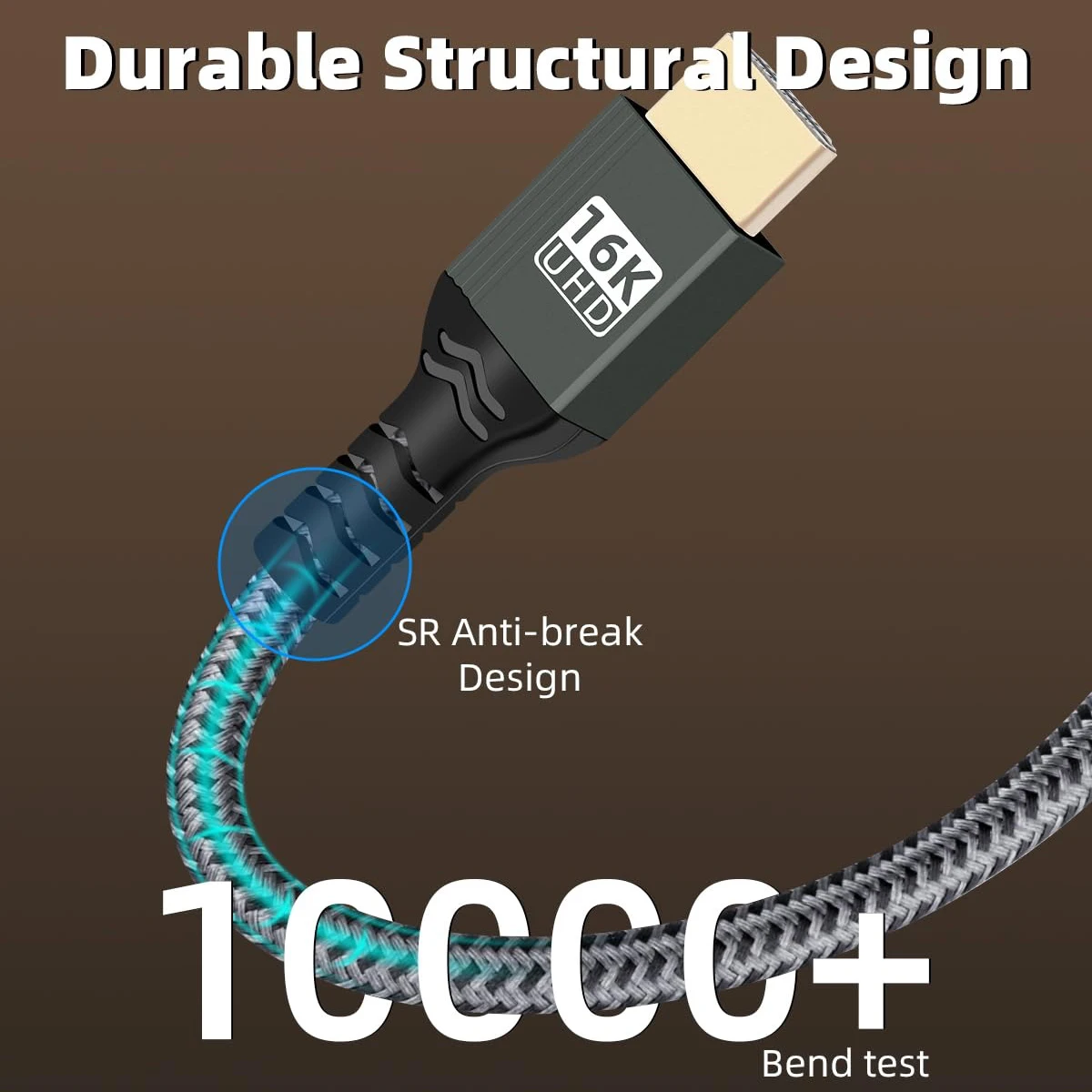 Cable compatible con HDMI de ultra alta velocidad, 16K, 96Gbps, 16K @ 60Hz, 8K @ 240Hz, 4K @ 480Hz para PC portátil, HDTV, Monitor de juegos, proyector - imagen 5