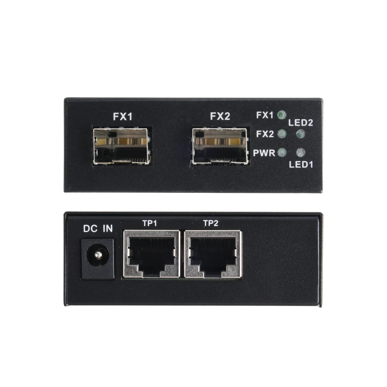 Convertidor de medios Gigabit SFP, 2 SFP a 2 transceptor RJ45, interruptor de fibra óptica de 10/100/1000M con módulo LC/SC SFP de 3KM/20KM, 1 Uds. - imagen 3