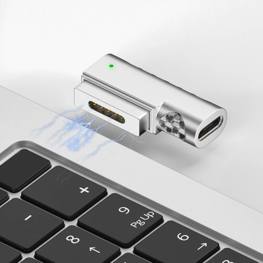 Adaptador USB PD magnético tipo C, conector para Apple Magnetic 1, 2, MacBook Air/Pro, convertidor de enchufe, cargador de carga rápida - imagen 4